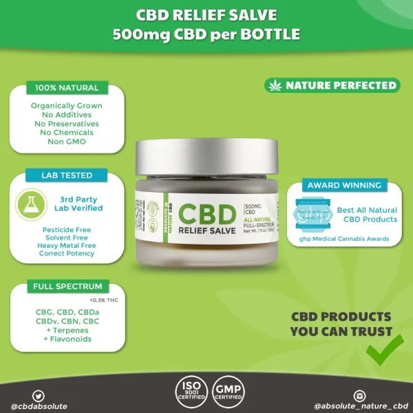 Full Spectrum CBD Topical Salve - 500mg CBD